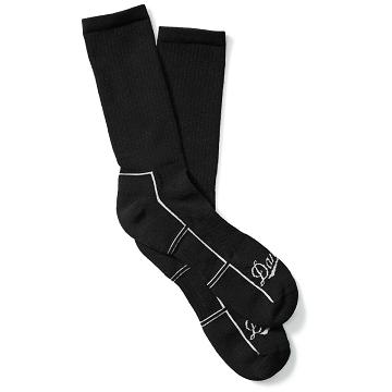 Black Men's Danner Drirelease Lightweight Uniform Socks Crew Socks | SG1614TV