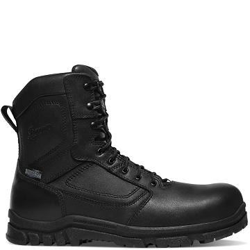 Black Men's Danner Lookout EMS/CSA Side-Zip 8" Composite Toe (NMT) Tactical Boots | SG1318XF