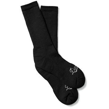 Black Women's Danner Merino Midweight Uniform Socks Crew Socks | SG1205SO