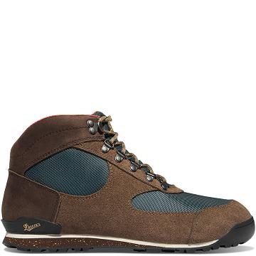 Brown / Blue Men's Danner Jag Dry Weather Work Boots | SG1565IS