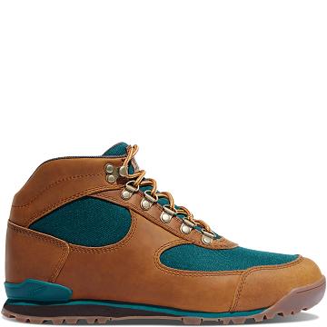 Brown / Deep Turquoise Women's Danner Jag Hiking Boots | SG1089MA