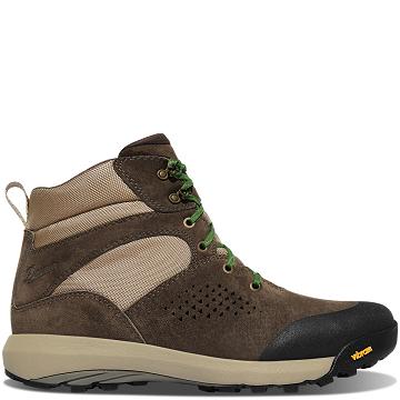 Brown / Green Women's Danner Inquire Mid Hiking Boots | SG1085CE