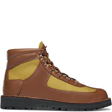 Brown Men's Danner Feather Light Hiking Boots | SG1520GL