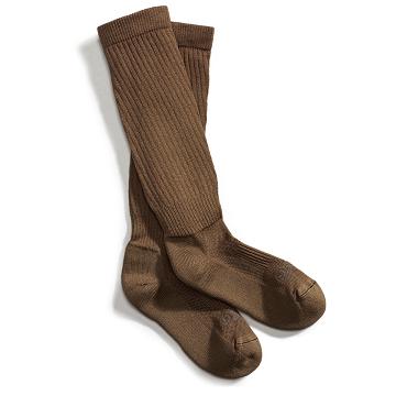 Brown Men's Danner Hot Weather TFX Drymax Over Calf Socks | SG1619PQ