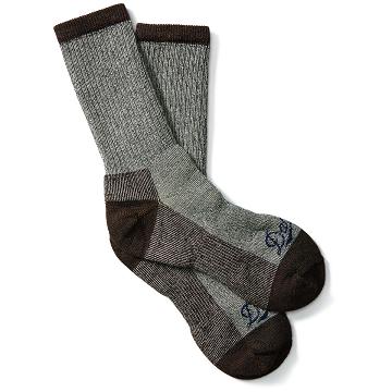 Brown Men's Danner Merino Midweight Work Socks Crew Socks | SG1621SO