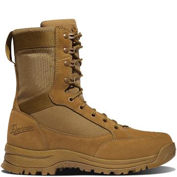 Brown Men's Danner Tanicus Side-Zip Composite Toe (NMT) Military Boots | SG1375MA