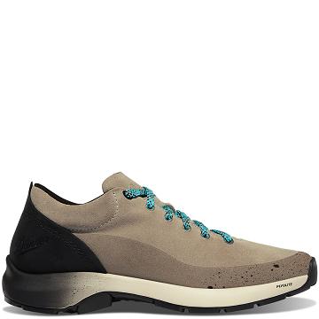 Grey / Brown Women's Danner Caprine Low Suede Shoes | SG1019IS