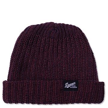 Navy / Burgundy Women's Danner Watch Cap Hats | SG1241CE