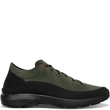 Olive Men's Danner Caprine Low Suede Hiking Shoes | SG1448XF