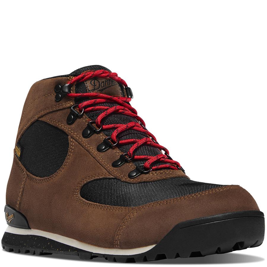 Black / Brown Men's Danner Jag Hiking Boots | SG1483RW