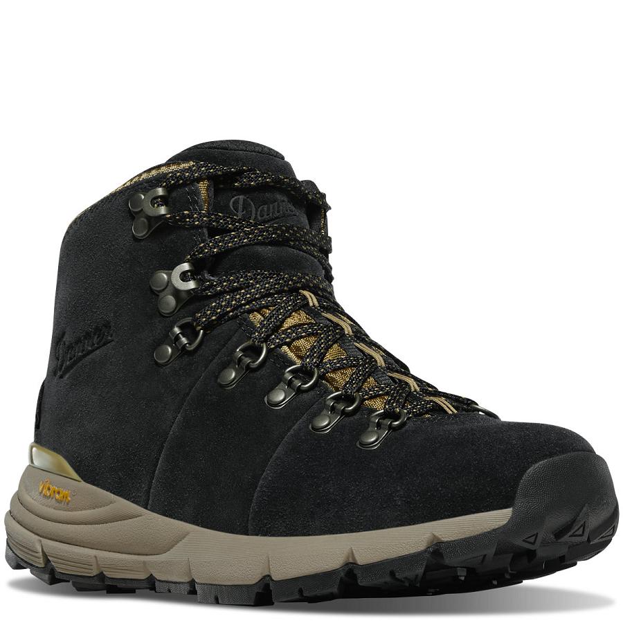 Black / Khaki Women's Danner Mountain 600 Hiking Boots | SG1073PQ