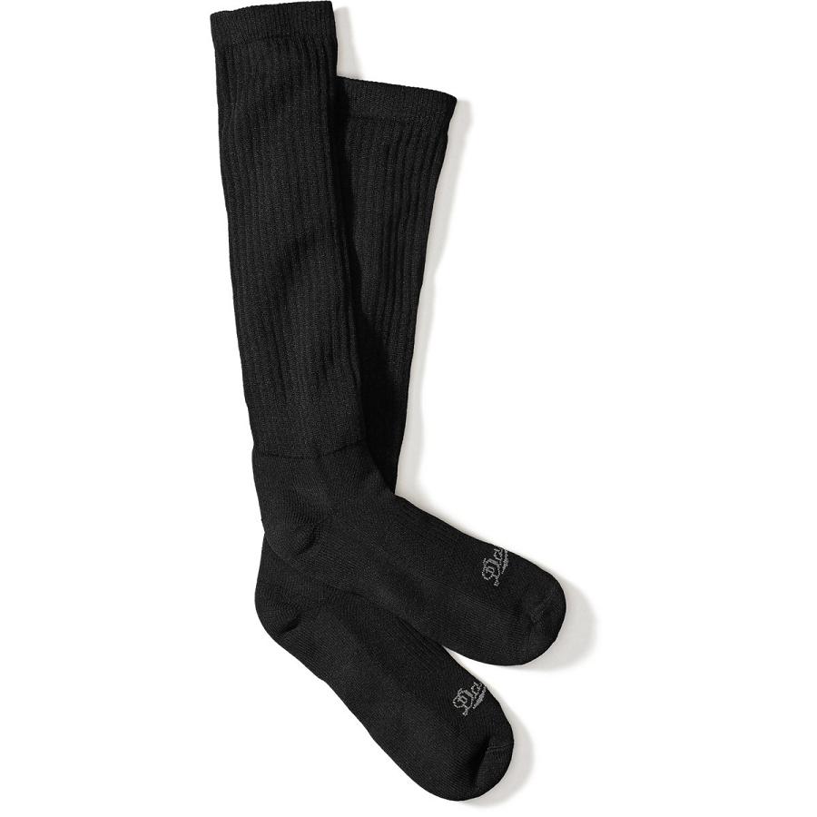 Black Men\'s Danner Hot Weather TFX Drymax Over Calf Socks | SG1617IS