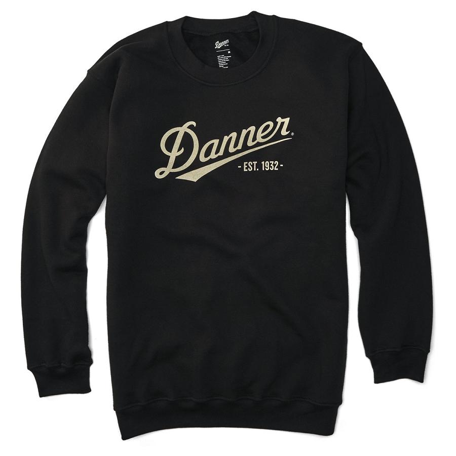 Black Men\'s Danner Logo Sweatshirt Clothing | SG1689WY