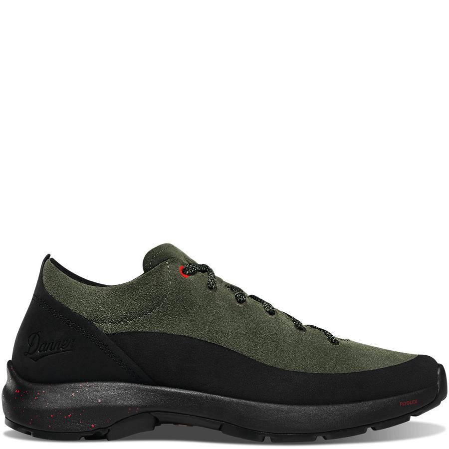 Black / Olive Men\'s Danner Caprine Low Suede Shoes | SG1357IS