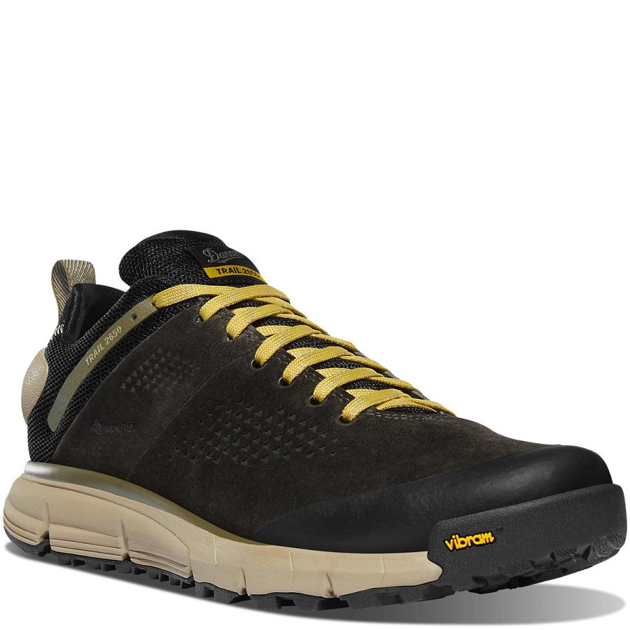 Black Olive / Yellow Men's Danner Trail 2650 GTX Hiking Shoes | SG1429WY