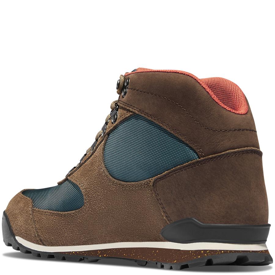 Brown / Blue Men's Danner Jag Dry Weather Work Boots | SG1565IS