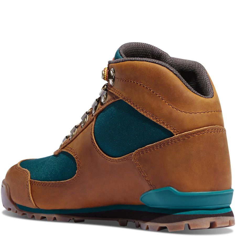 Brown / Deep Turquoise Women's Danner Jag Hiking Boots | SG1089MA