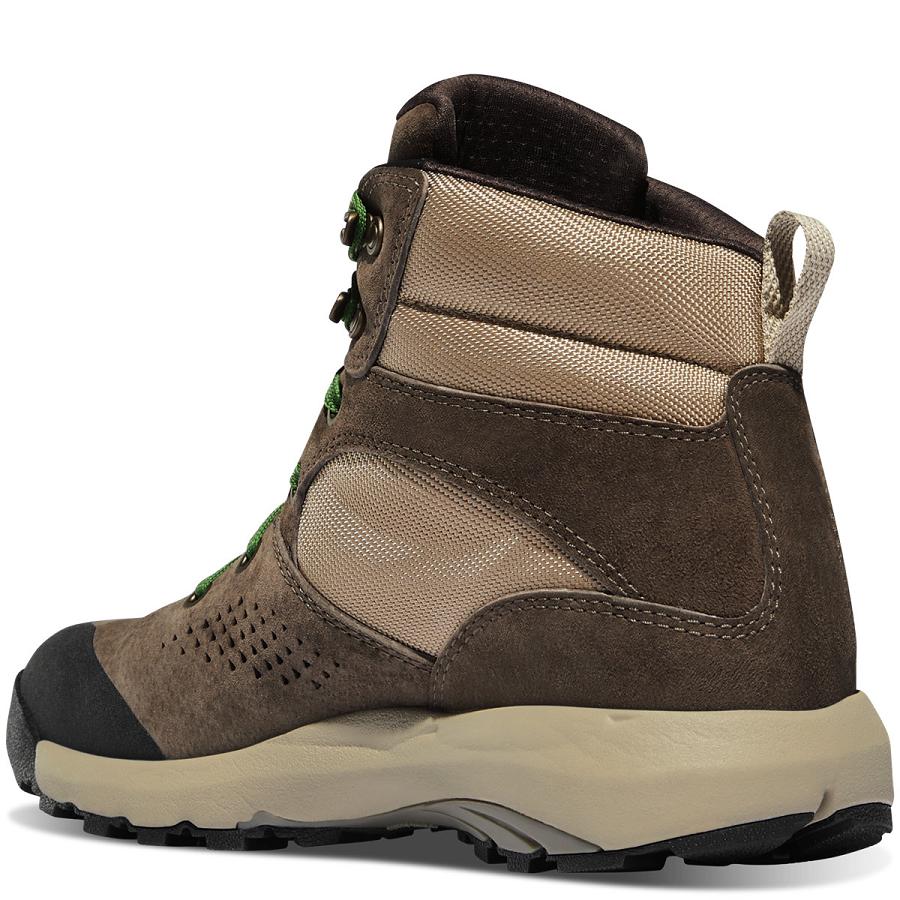 Brown / Green Women's Danner Inquire Mid Hiking Boots | SG1085CE