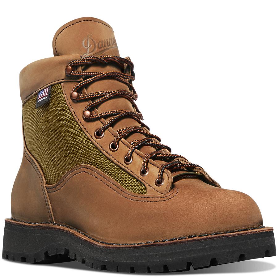 Brown Men's Danner Light II Hiking Boots | SG1499ZG