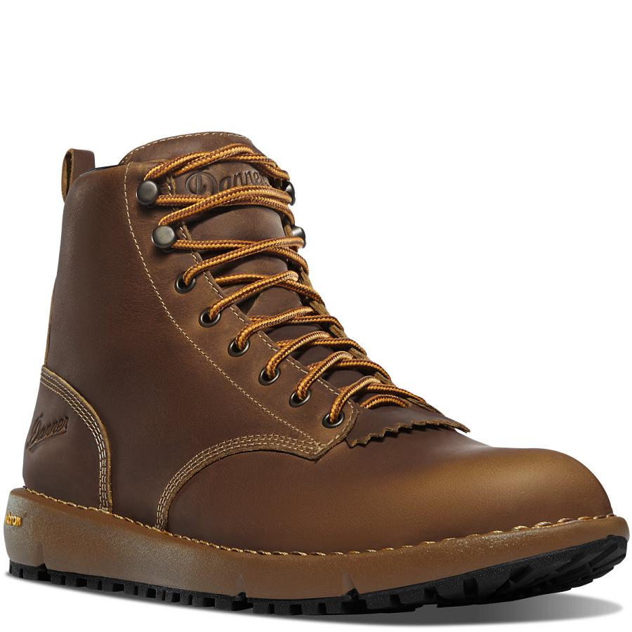 Brown Men's Danner Logger 917 Boots | SG1524LH