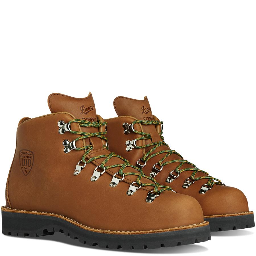 Brown Men's Danner Mountain Light OR State Parks Centennial Hiking Boots | SG1466DN