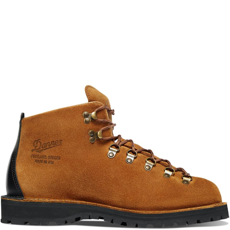 Brown Men\'s Danner Mountain Light Wallowa Work Boots | SG1550LH