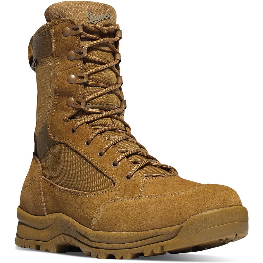 Brown Men's Danner Tanicus Dry Military Boots | SG1374NB