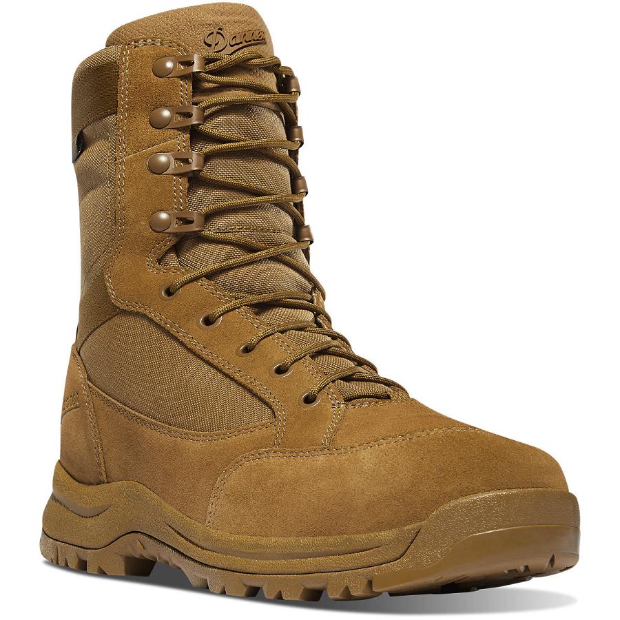 Brown Men's Danner Tanicus Side-Zip Composite Toe (NMT) Military Boots | SG1375MA