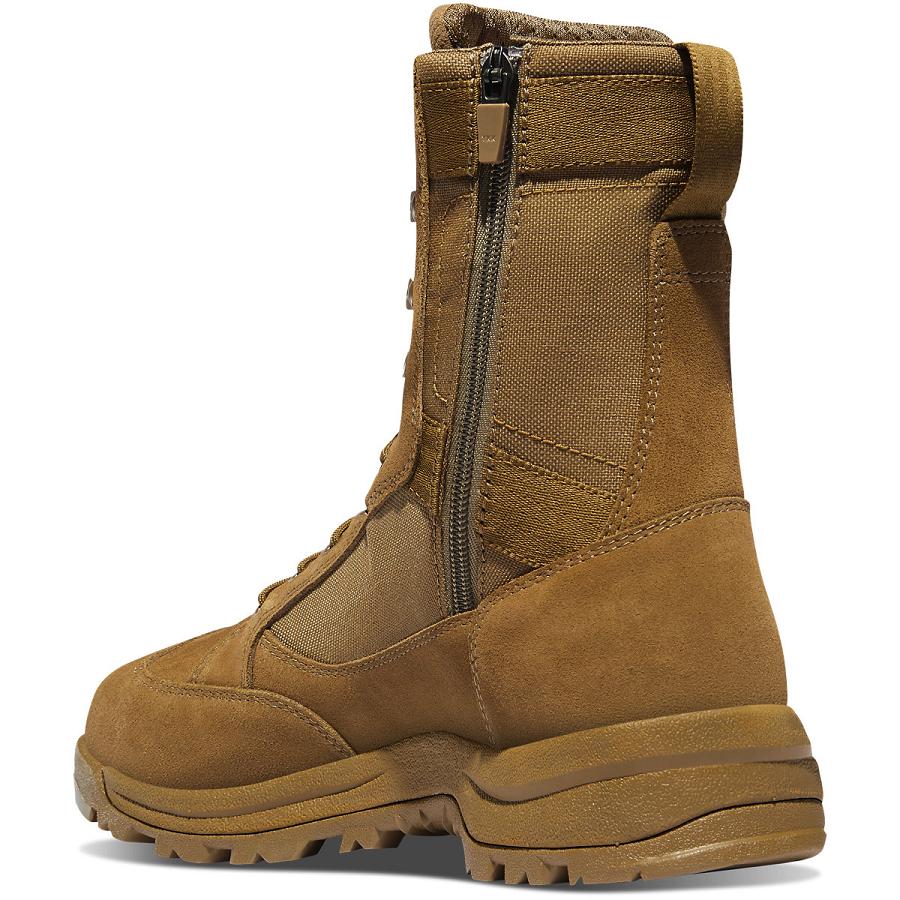 Brown Men's Danner Tanicus Side-Zip Composite Toe (NMT) Military Boots | SG1375MA