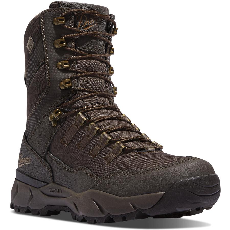 Brown Men's Danner Vital Insulated 400G Hunting Boots | SG1390GL