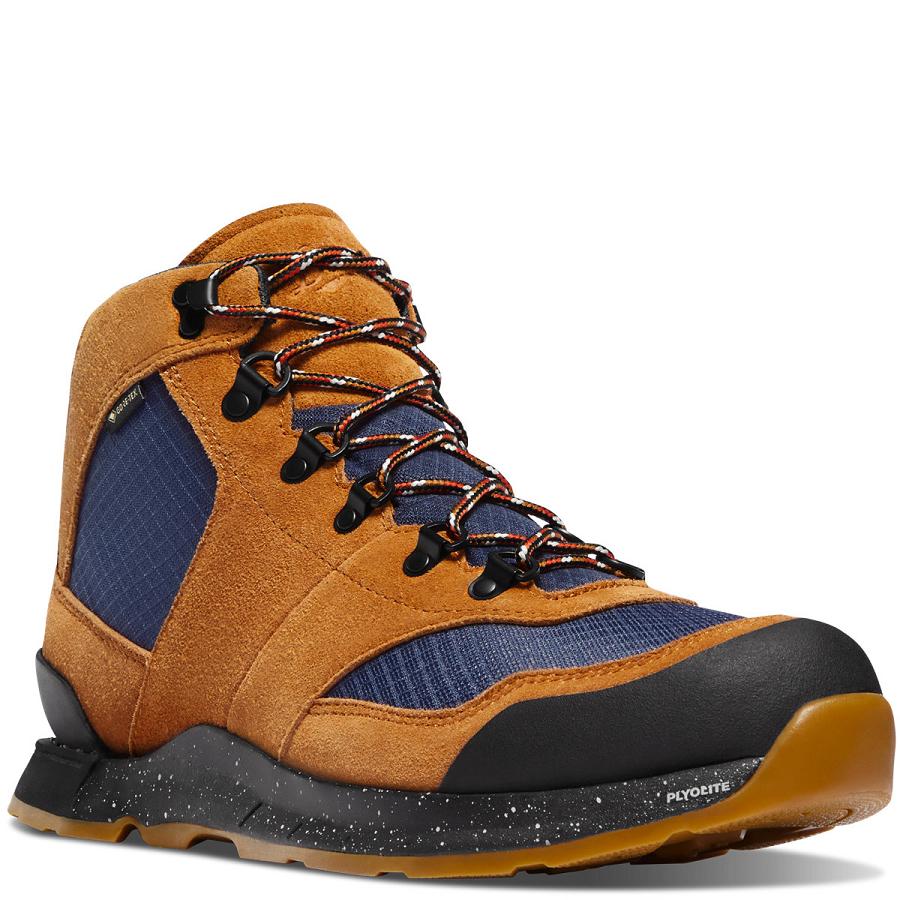 Brown / Navy Men's Danner Free Spirit Hiking Boots | SG1517SO