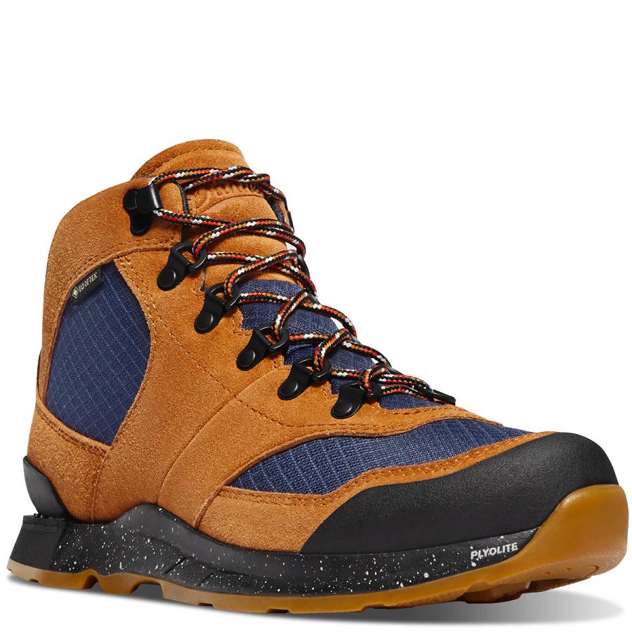 Brown / Navy Women's Danner Free Spirit Hiking Boots | SG1120TV