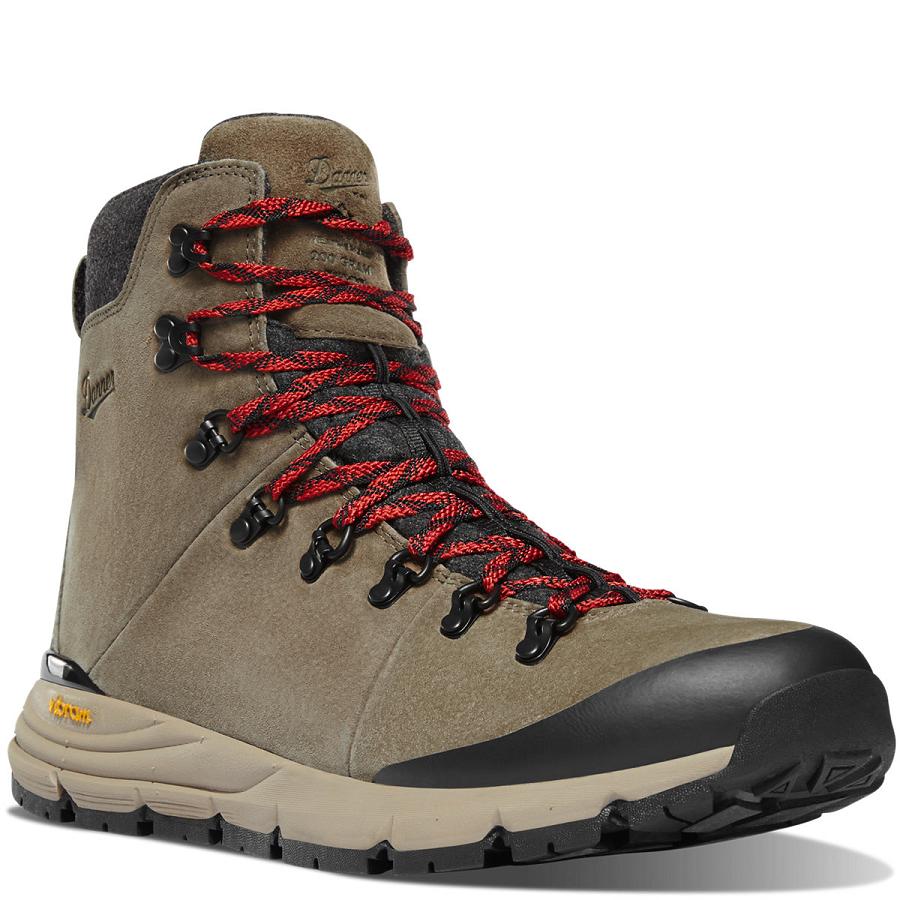 Brown / Red Men's Danner Arctic 600 Side-Zip 7