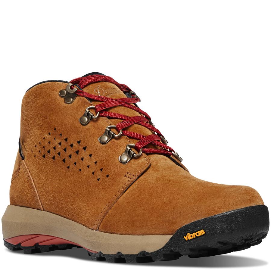 Brown / Red Women's Danner Inquire Chukka Hiking Boots | SG1081KI