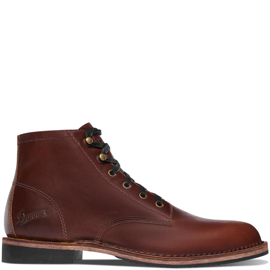 Burgundy Men\'s Danner Jack II Work Boots | SG1572GL