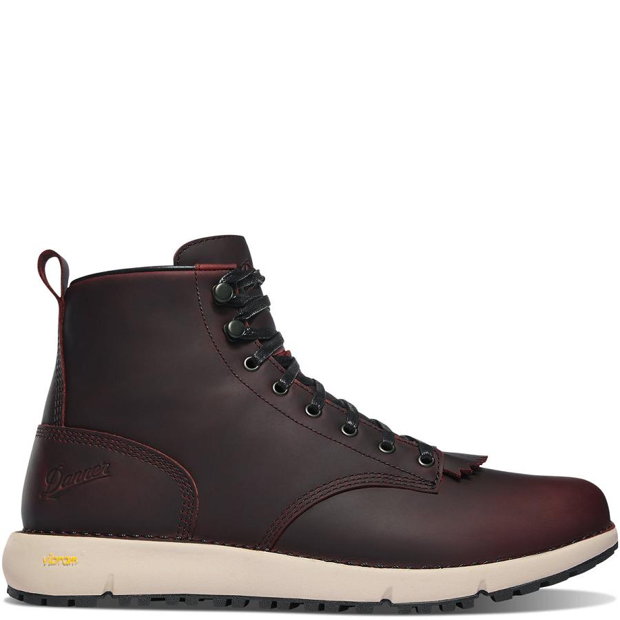 Burgundy Men\'s Danner Logger 917 Boots | SG1525ZG