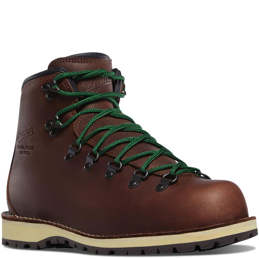 Burgundy Women's Danner Mountain Pass Hiking Boots | SG1107KI