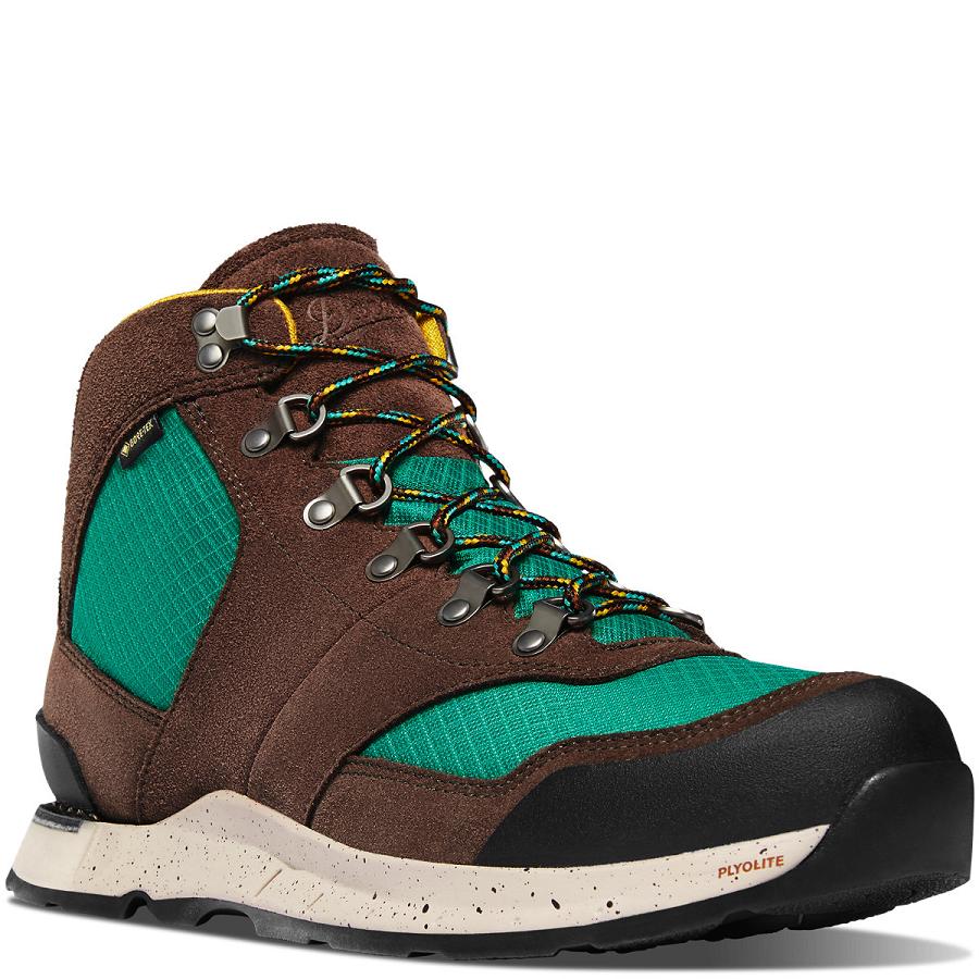 Coffee / Green Men's Danner Free Spirit Work Boots | SG1590UT