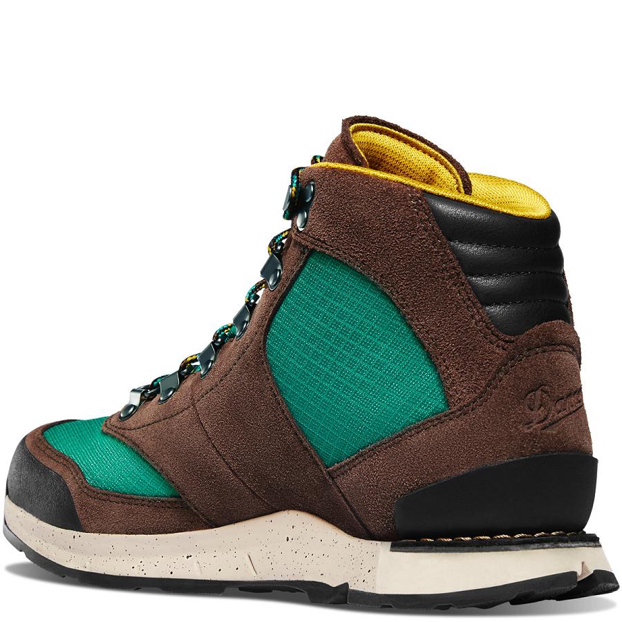 Coffee / Green Men's Danner Free Spirit Work Boots | SG1590UT