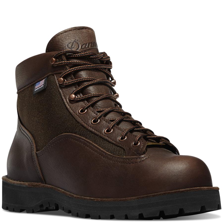 Coffee Men's Danner Light II Hiking Boots | SG1497KI