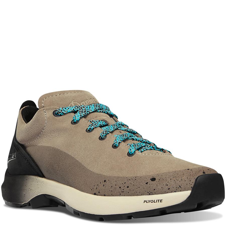 Grey / Brown Women's Danner Caprine Low Suede Shoes | SG1019IS