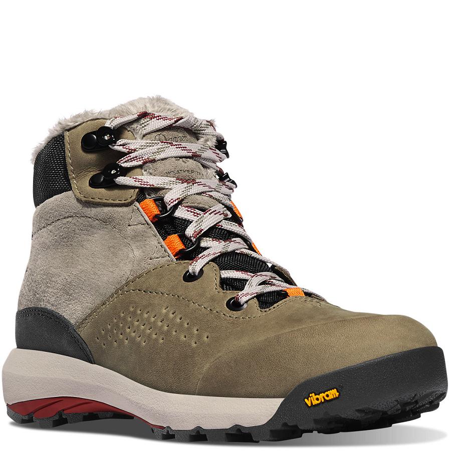 Olive Women's Danner Inquire Mid Insulated Boots | SG1135ZG