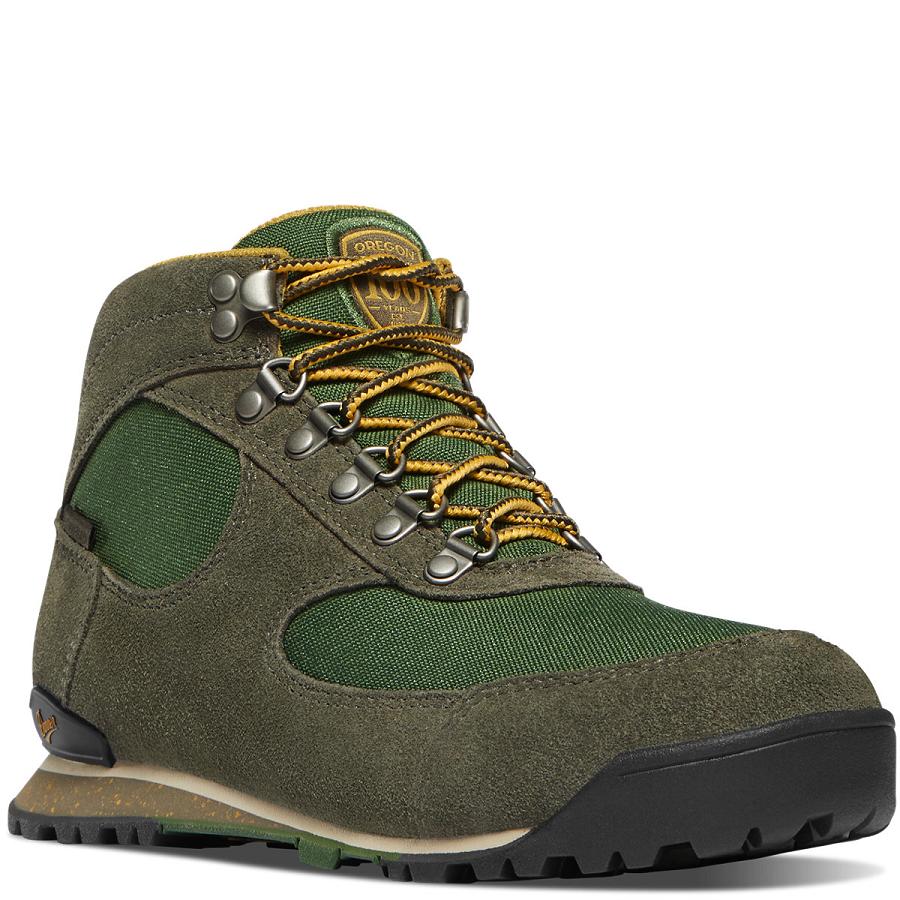 Olive Women's Danner Jag Hiking Boots | SG1087BC